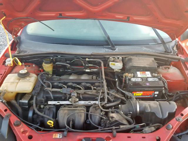 1FAFP34N65W243867 - 2005 FORD FOCUS ZX4 RED photo 7