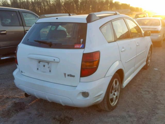 5Y2SL65867Z420742 - 2007 PONTIAC VIBE WHITE photo 4