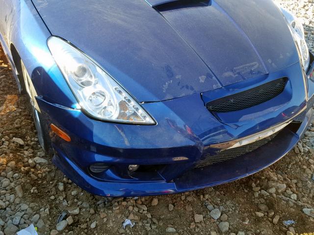 JTDDY32T720055843 - 2002 TOYOTA CELICA GT- BLUE photo 9