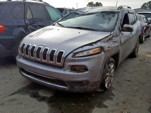 1C4PJLDB9GW249574 - 2016 JEEP CHEROKEE L GRAY photo 2