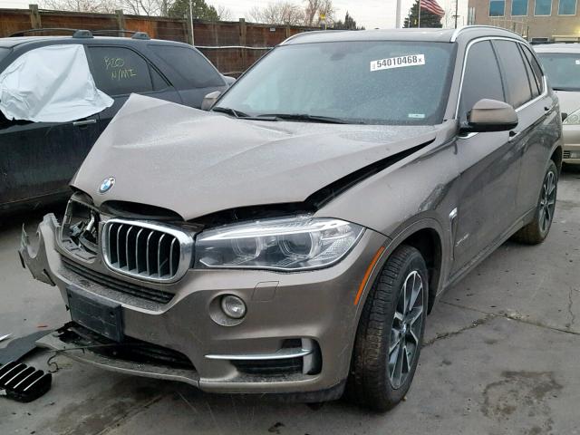 5UXKR0C55H0U50436 - 2017 BMW X5 XDRIVE3 BROWN photo 2