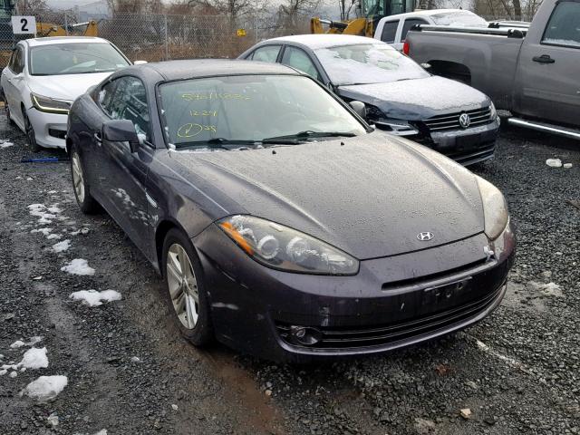 KMHHM66D68U275408 - 2008 HYUNDAI TIBURON GS GRAY photo 1