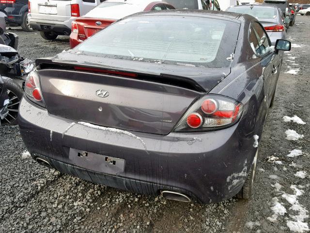 KMHHM66D68U275408 - 2008 HYUNDAI TIBURON GS GRAY photo 9