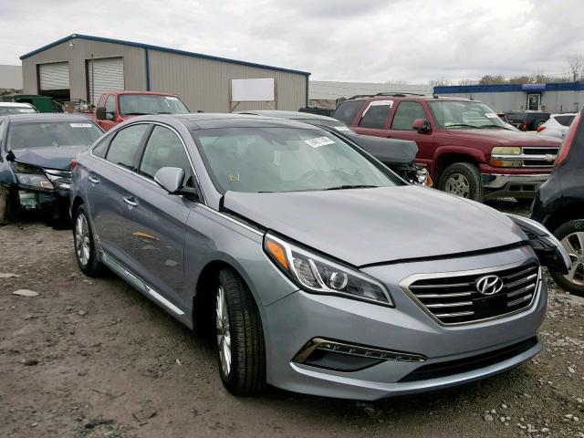 5NPE34AFXFH147591 - 2015 HYUNDAI SONATA SPO BLUE photo 1