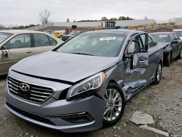 5NPE34AFXFH147591 - 2015 HYUNDAI SONATA SPO BLUE photo 2