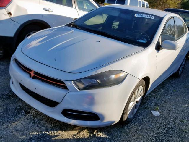 1C3CDFBB3ED768515 - 2014 DODGE DART SXT WHITE photo 2