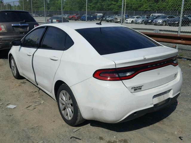 1C3CDFBB3ED768515 - 2014 DODGE DART SXT WHITE photo 3