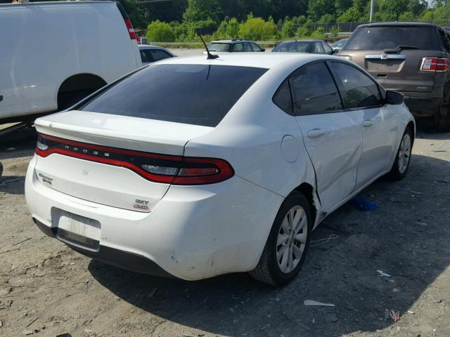 1C3CDFBB3ED768515 - 2014 DODGE DART SXT WHITE photo 4