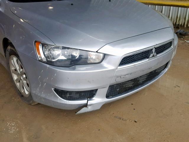 JA32U2FU6EU003972 - 2014 MITSUBISHI LANCER ES/ SILVER photo 9