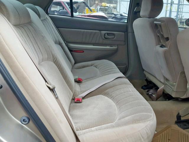 2G4WS52J611330086 - 2001 BUICK CENTURY CU BEIGE photo 6