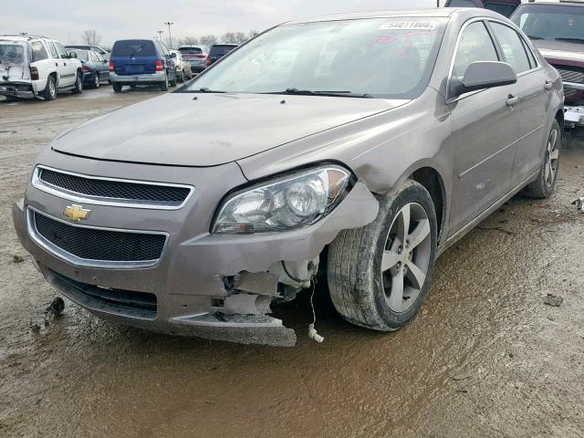 1G1ZC5E1XBF129448 - 2011 CHEVROLET MALIBU 1LT GRAY photo 2