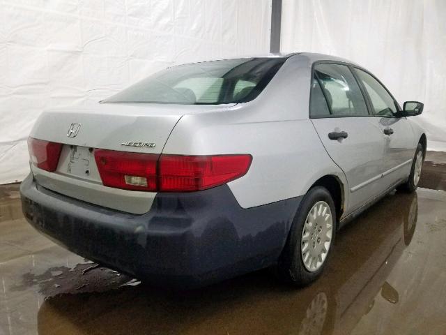 1HGCM56165A185298 - 2005 HONDA ACCORD DX SILVER photo 4