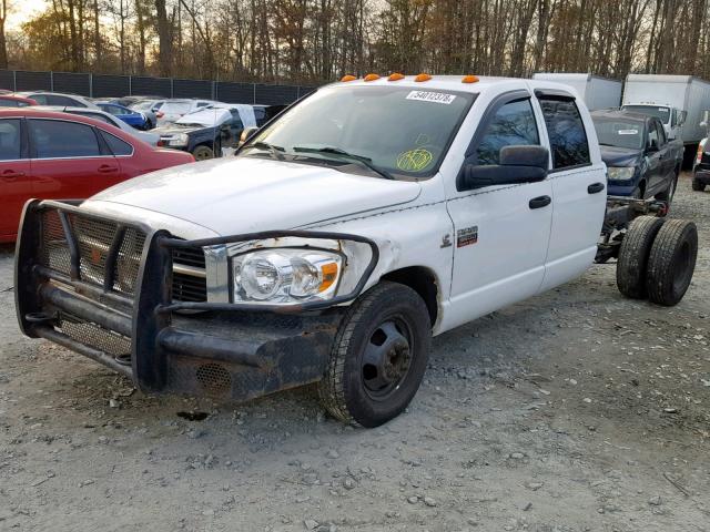 3D7ML48A88G109722 - 2008 DODGE RAM 3500 S WHITE photo 2