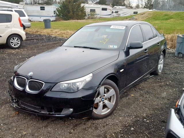 WBANV13588BZ48664 - 2008 BMW 528 XI BLACK photo 2