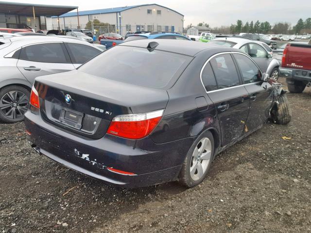 WBANV13588BZ48664 - 2008 BMW 528 XI BLACK photo 4