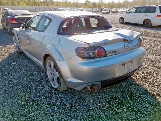 JM1FE17N440122854 - 2004 MAZDA RX8 SILVER photo 3