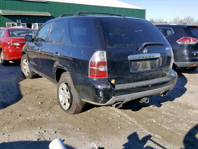 2HNYD18605H528219 - 2005 ACURA MDX TOURIN BLACK photo 3