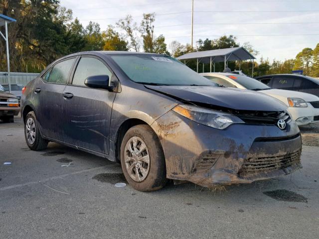 2T1BURHE5FC393767 - 2015 TOYOTA COROLLA L GRAY photo 1