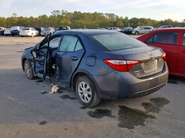 2T1BURHE5FC393767 - 2015 TOYOTA COROLLA L GRAY photo 3