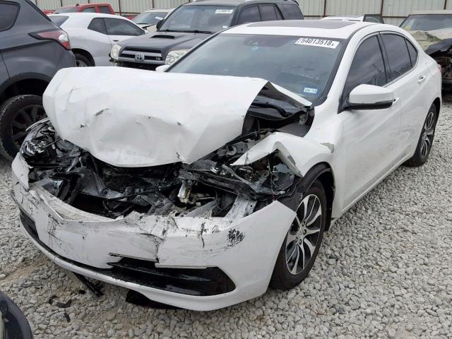 19UUB1F55GA001820 - 2016 ACURA TLX TECH WHITE photo 2