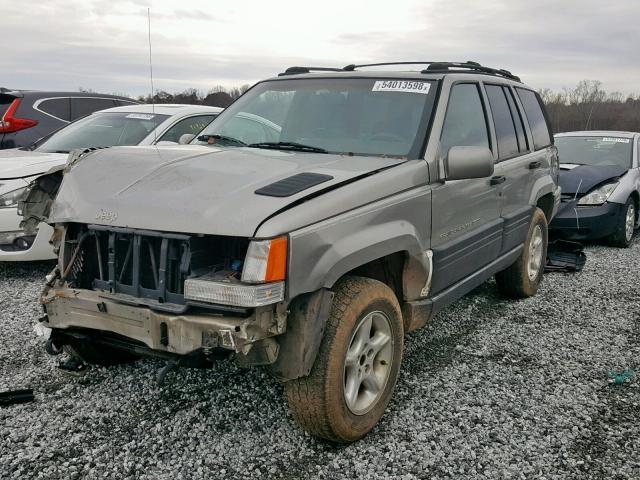 1J4GZ88Z9WC262123 - 1998 JEEP GRAND CHER GRAY photo 2