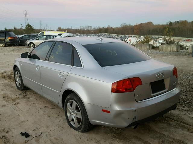 WAUDF78EX6A221579 - 2006 AUDI A4 2.0T QU SILVER photo 3