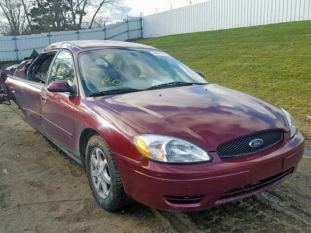 1FAFP56U06A182790 - 2006 FORD TAURUS SEL RED photo 1