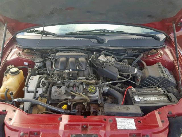 1FAFP56U06A182790 - 2006 FORD TAURUS SEL RED photo 7