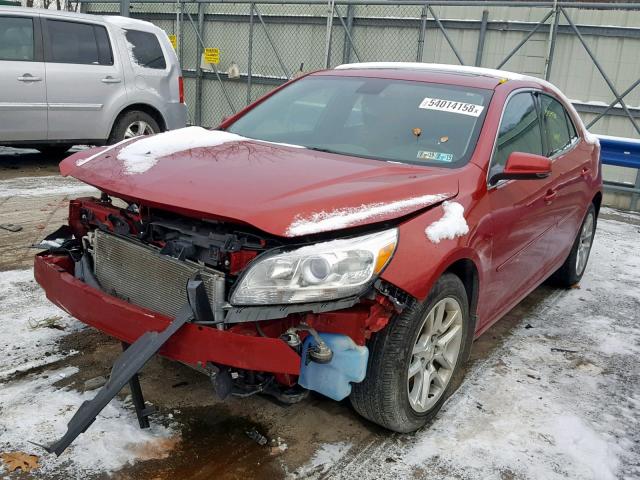 1G11C5SL2EF181471 - 2014 CHEVROLET MALIBU 1LT RED photo 2