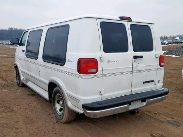 2B6HB11Y91K551734 - 2001 DODGE RAM VAN B1 WHITE photo 3