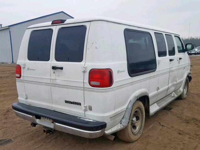 2B6HB11Y91K551734 - 2001 DODGE RAM VAN B1 WHITE photo 4