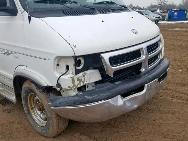 2B6HB11Y91K551734 - 2001 DODGE RAM VAN B1 WHITE photo 9