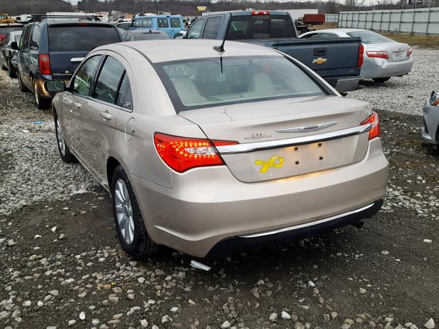 1C3CCBBB7EN165167 - 2014 CHRYSLER 200 TOURIN TAN photo 3