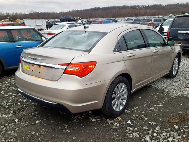 1C3CCBBB7EN165167 - 2014 CHRYSLER 200 TOURIN TAN photo 4