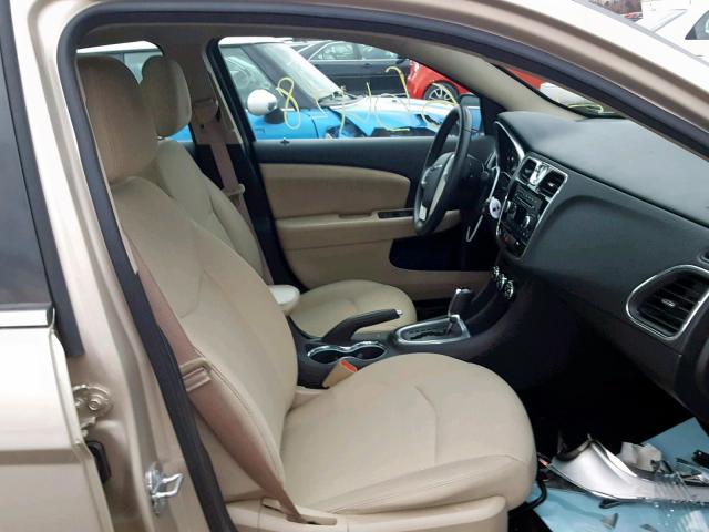 1C3CCBBB7EN165167 - 2014 CHRYSLER 200 TOURIN TAN photo 5