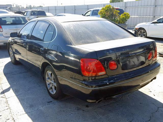 JT8BD69S430186696 - 2003 LEXUS GS 300 BLACK photo 3