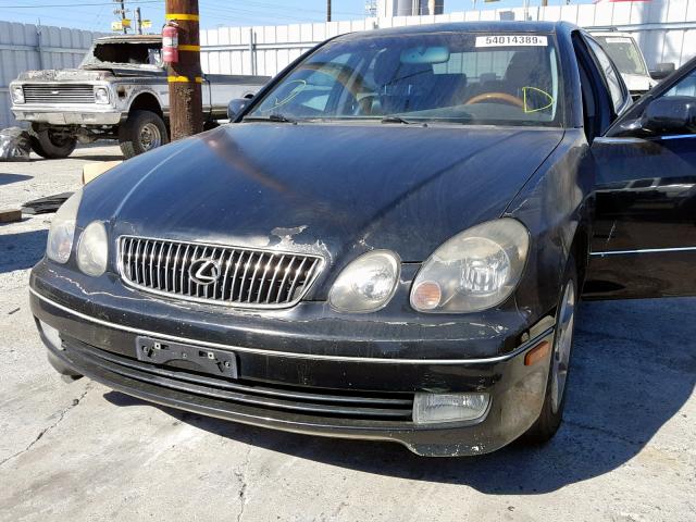 JT8BD69S430186696 - 2003 LEXUS GS 300 BLACK photo 9