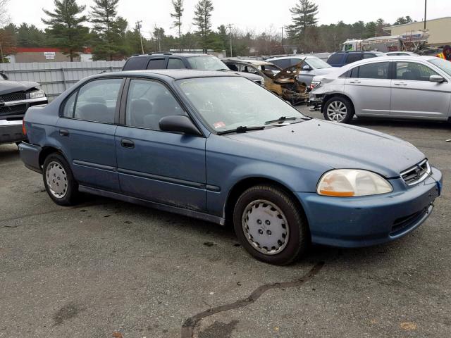 1HGEJ6621VL003530 - 1997 HONDA CIVIC DX BLUE photo 1