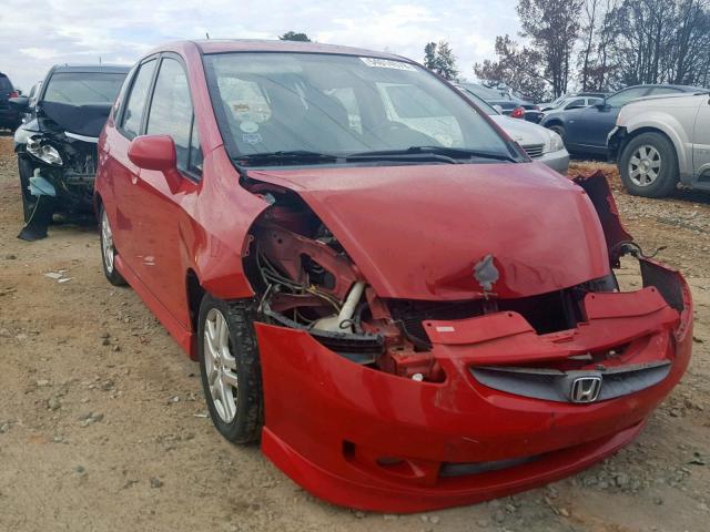 JHMGD38647S058445 - 2007 HONDA FIT S 红色 照片 1