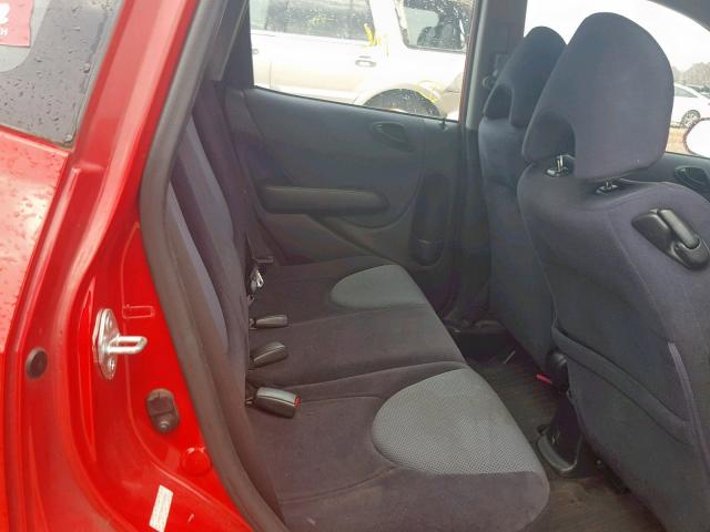 JHMGD38647S058445 - 2007 HONDA FIT S 红色 照片 6