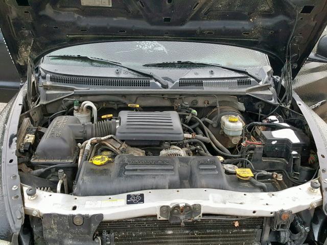 1B7GG2AN7YS770177 - 2000 DODGE DAKOTA QUA BLACK photo 7