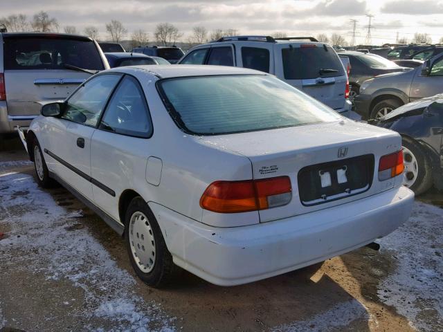 1HGEJ6127VL018203 - 1997 HONDA CIVIC DX WHITE photo 3