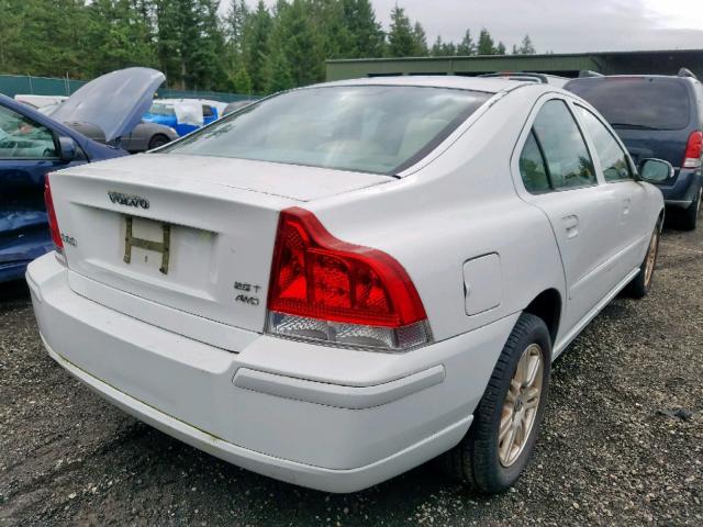 YV1RH592472613331 - 2007 VOLVO S60 2.5T WHITE photo 4