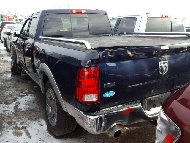 1C6RD7JT6CS206372 - 2012 DODGE RAM TRUCK BLUE photo 3