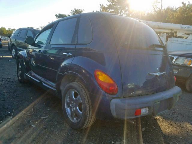 3C8FY4BB51T516883 - 2001 CHRYSLER PT CRUISER BLUE photo 3