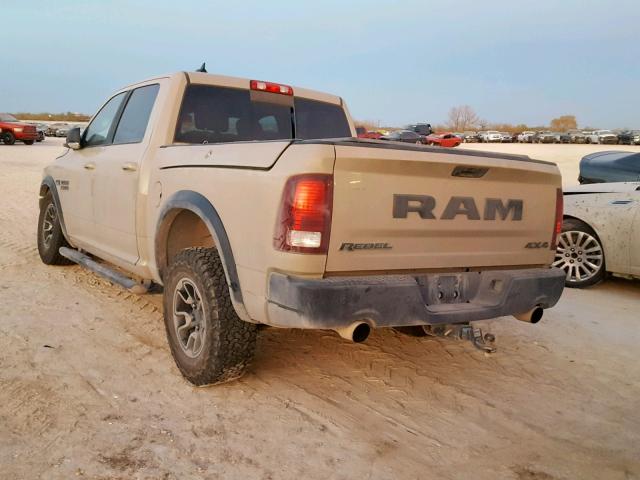 1C6RR7YT5HS603747 - 2017 RAM 1500 REBEL BROWN photo 3