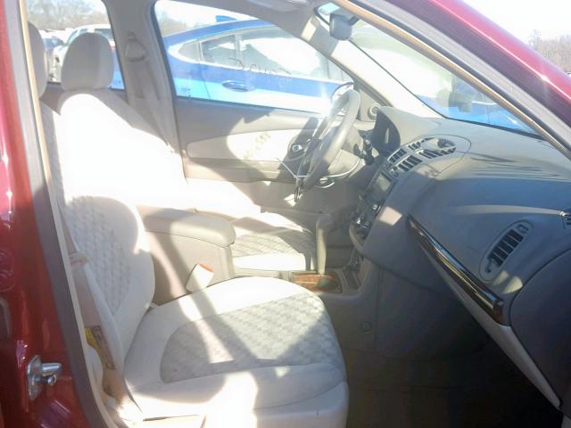1G1ZT54875F278161 - 2005 CHEVROLET MALIBU LS Tünd qırmızı foto 5