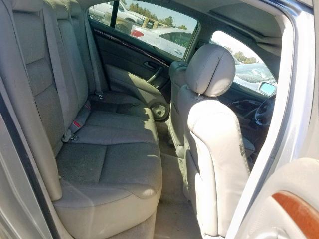 JH4KB16506C007323 - 2006 ACURA RL SILVER photo 6