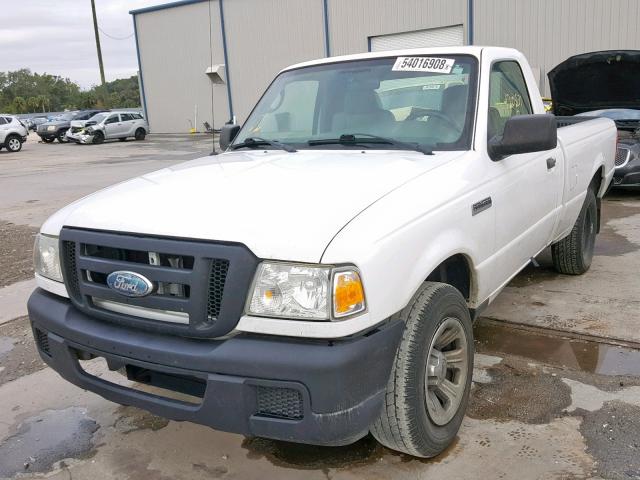 1FTYR10D37PA91896 - 2007 FORD RANGER WHITE photo 2