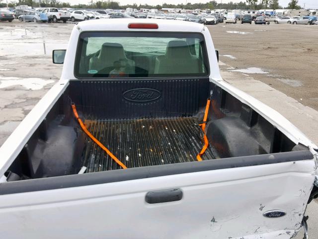 1FTYR10D37PA91896 - 2007 FORD RANGER WHITE photo 6